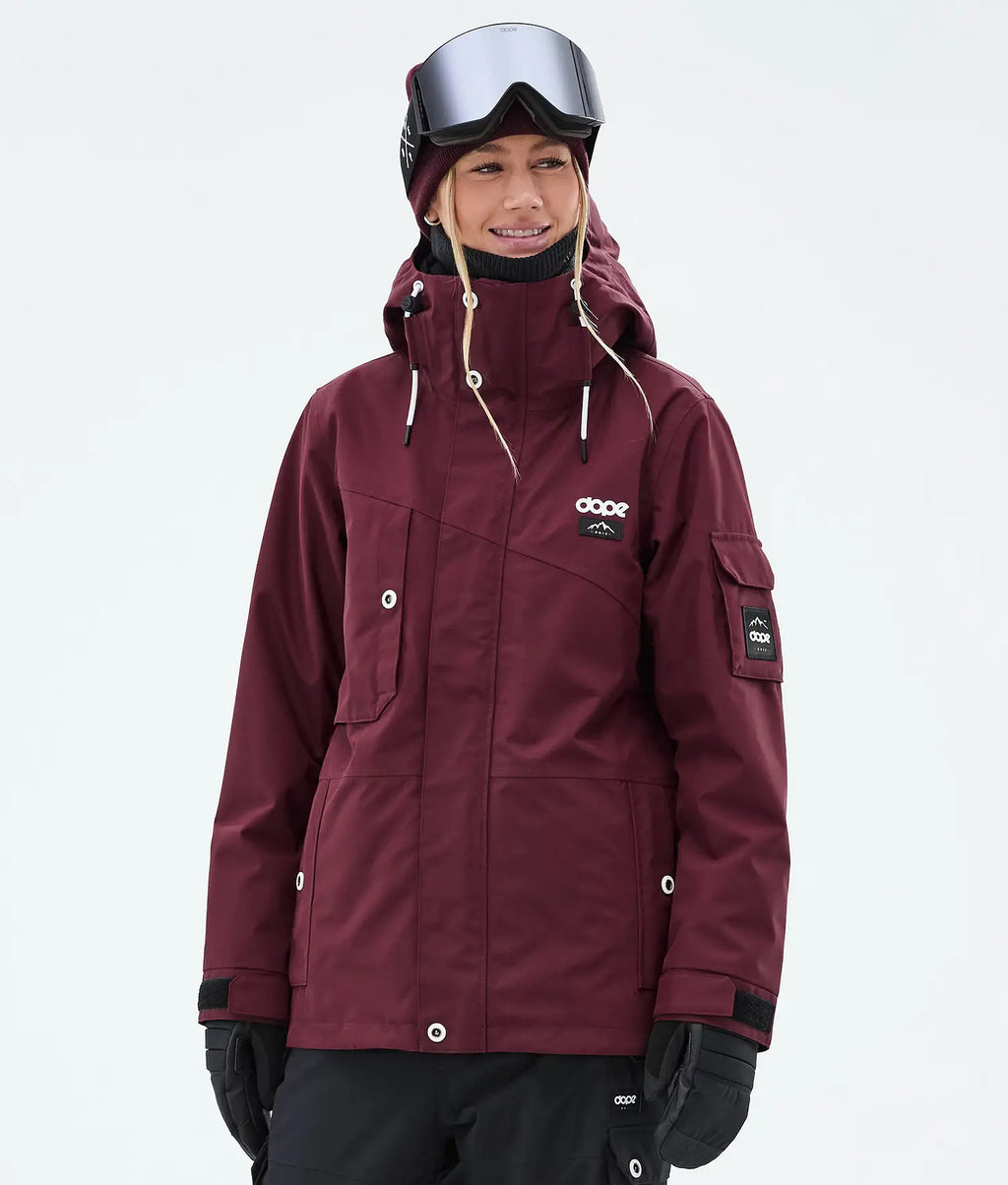 Adept Alpine W Snowboard Jacket Women Burgundy