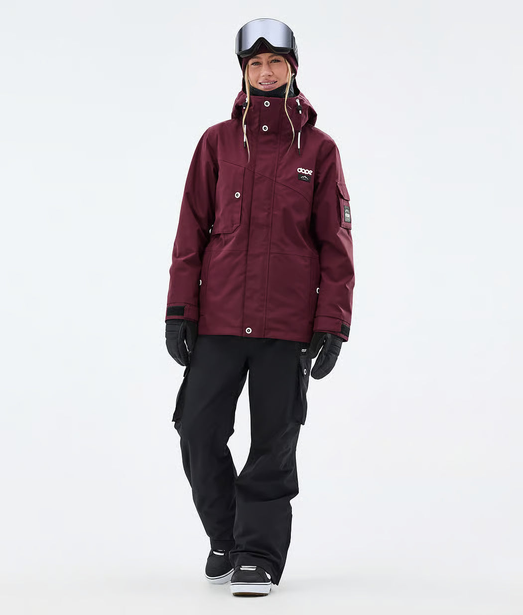 Adept Alpine W Snowboard Jacket Women Burgundy