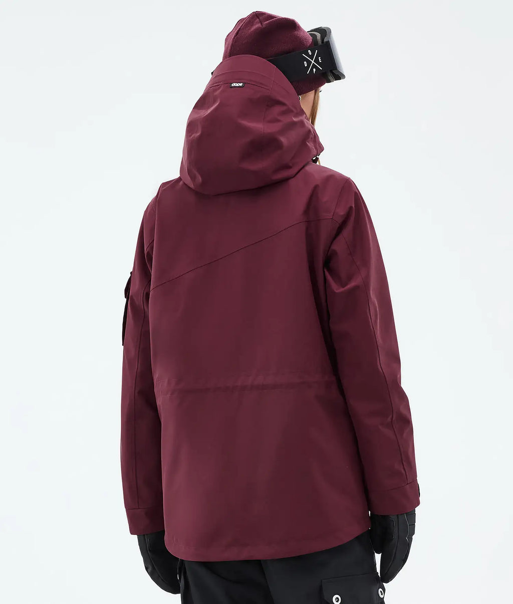 Adept Alpine W Snowboard Jacket Women Burgundy