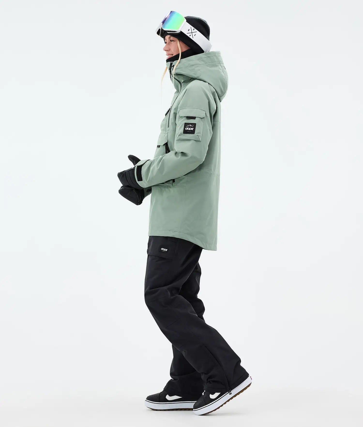 AK W Snowboard Jacket Women Faded Green