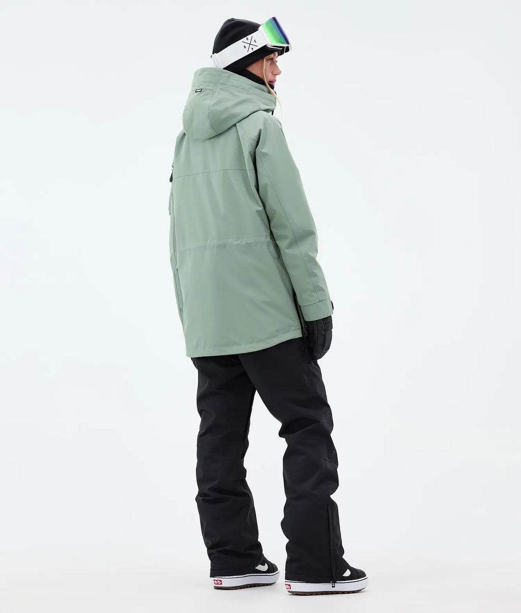 AK W Snowboard Jacket Women Faded Green