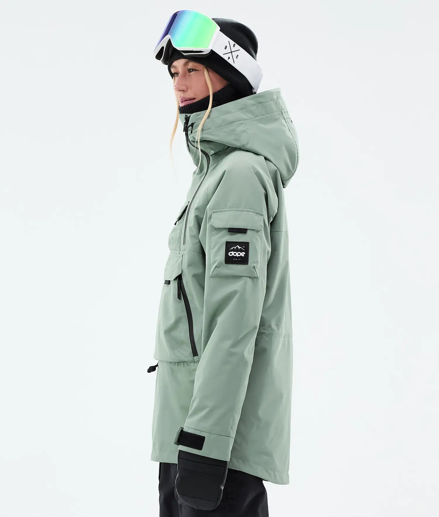 AK W Snowboard Jacket Women Faded Green