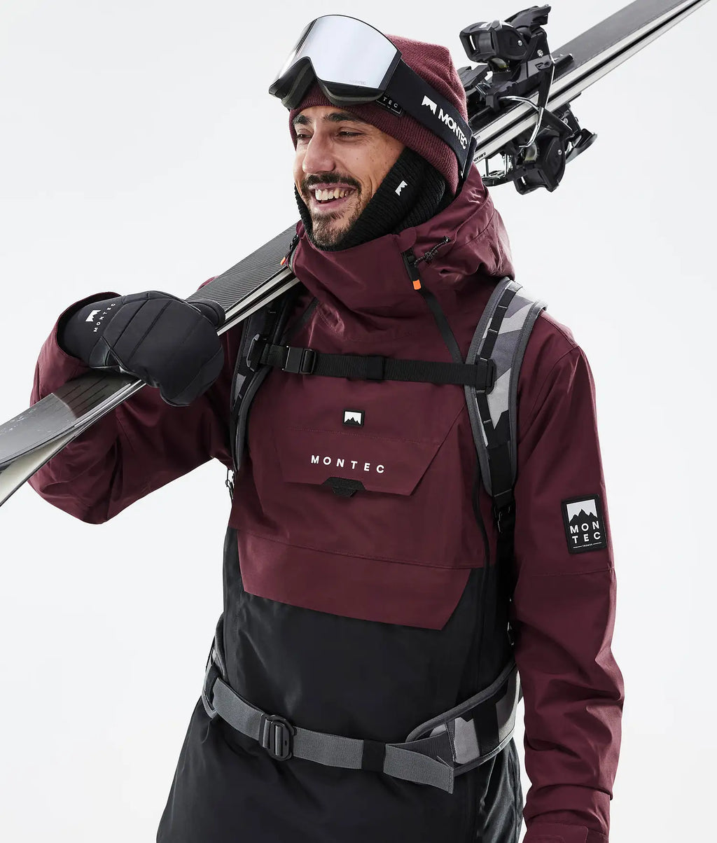 Fury Ski Jacket Men Burgundy/Black