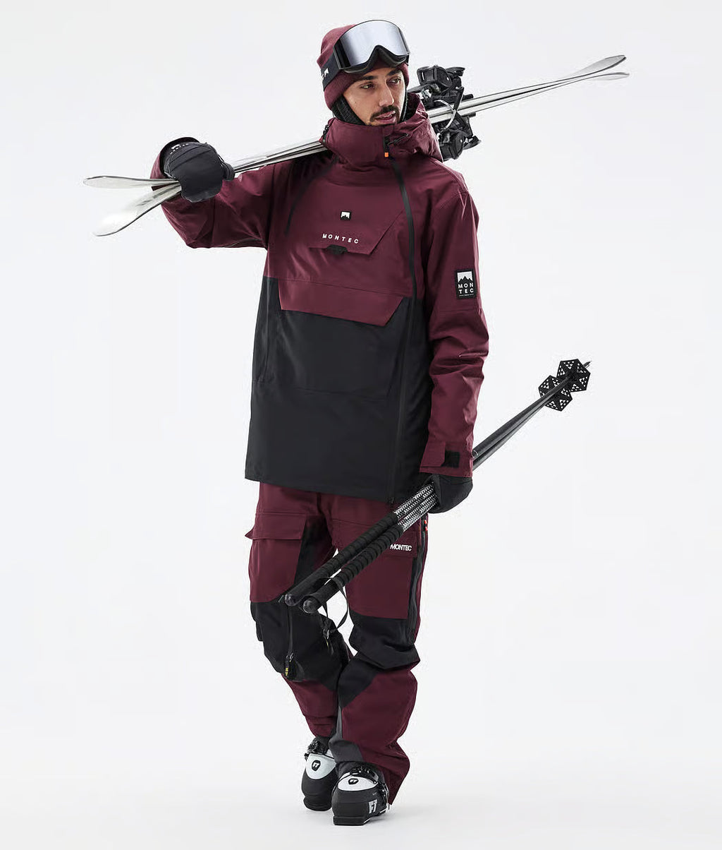 Fury Ski Jacket Men Burgundy/Black