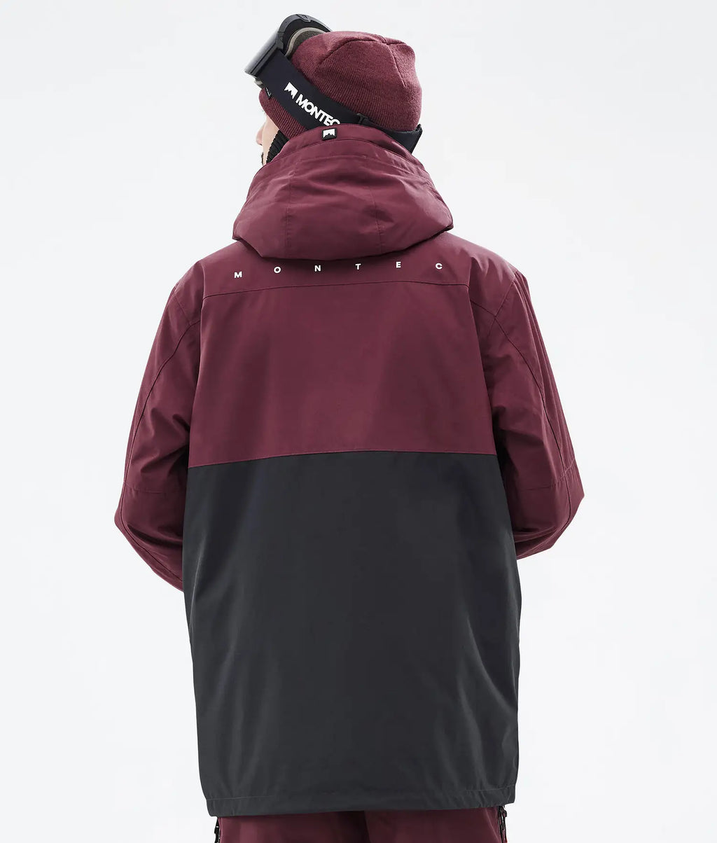 Fury Ski Jacket Men Burgundy/Black