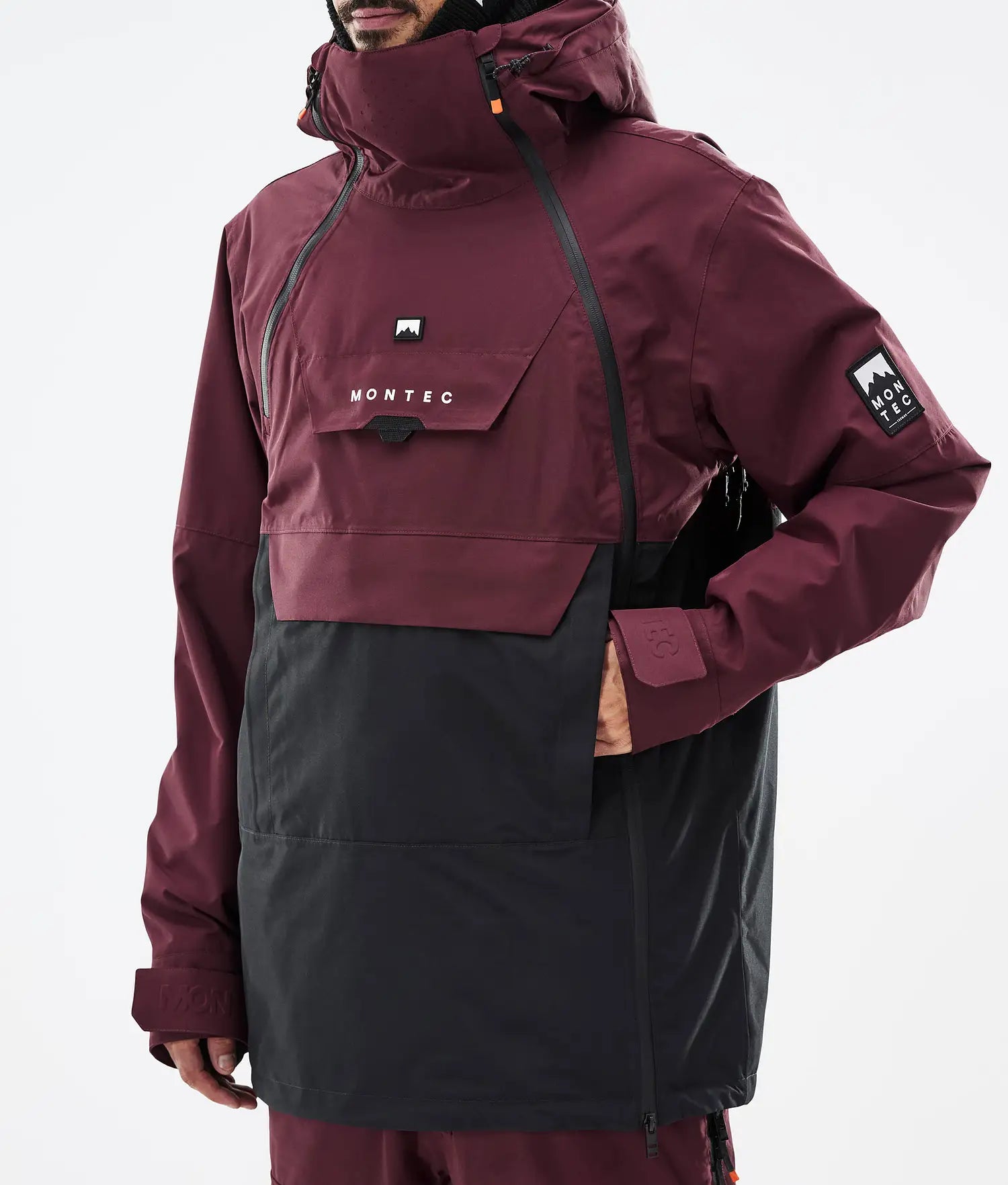 Fury Ski Jacket Men Burgundy/Black
