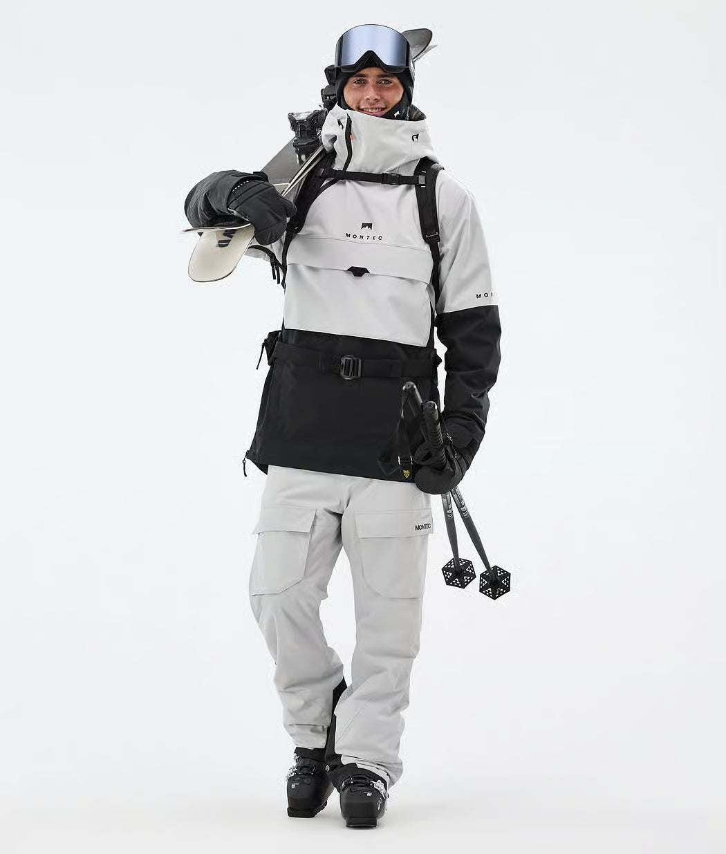 Drift Ski Jacket Men Light Grey/Black