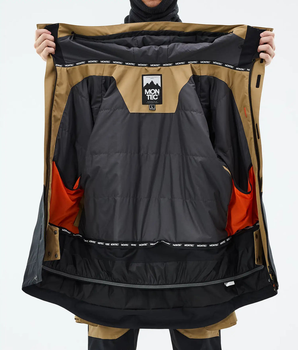 Hawk Ski Jacket Men Gold/Black