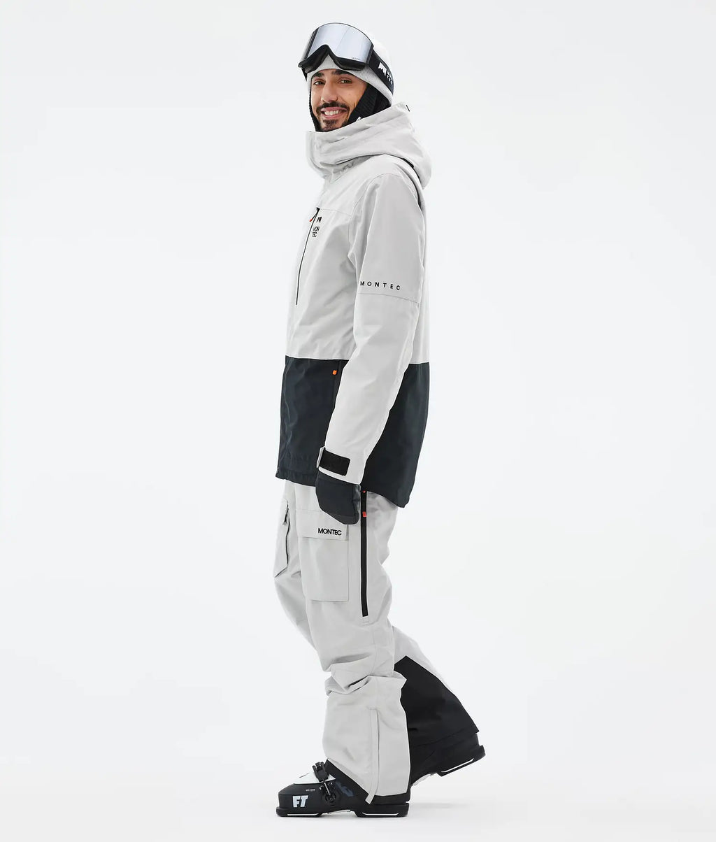 Hawk Ski Jacket Men Light Grey/Black