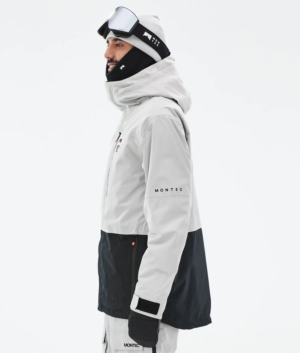 Hawk Ski Jacket Men Light Grey/Black
