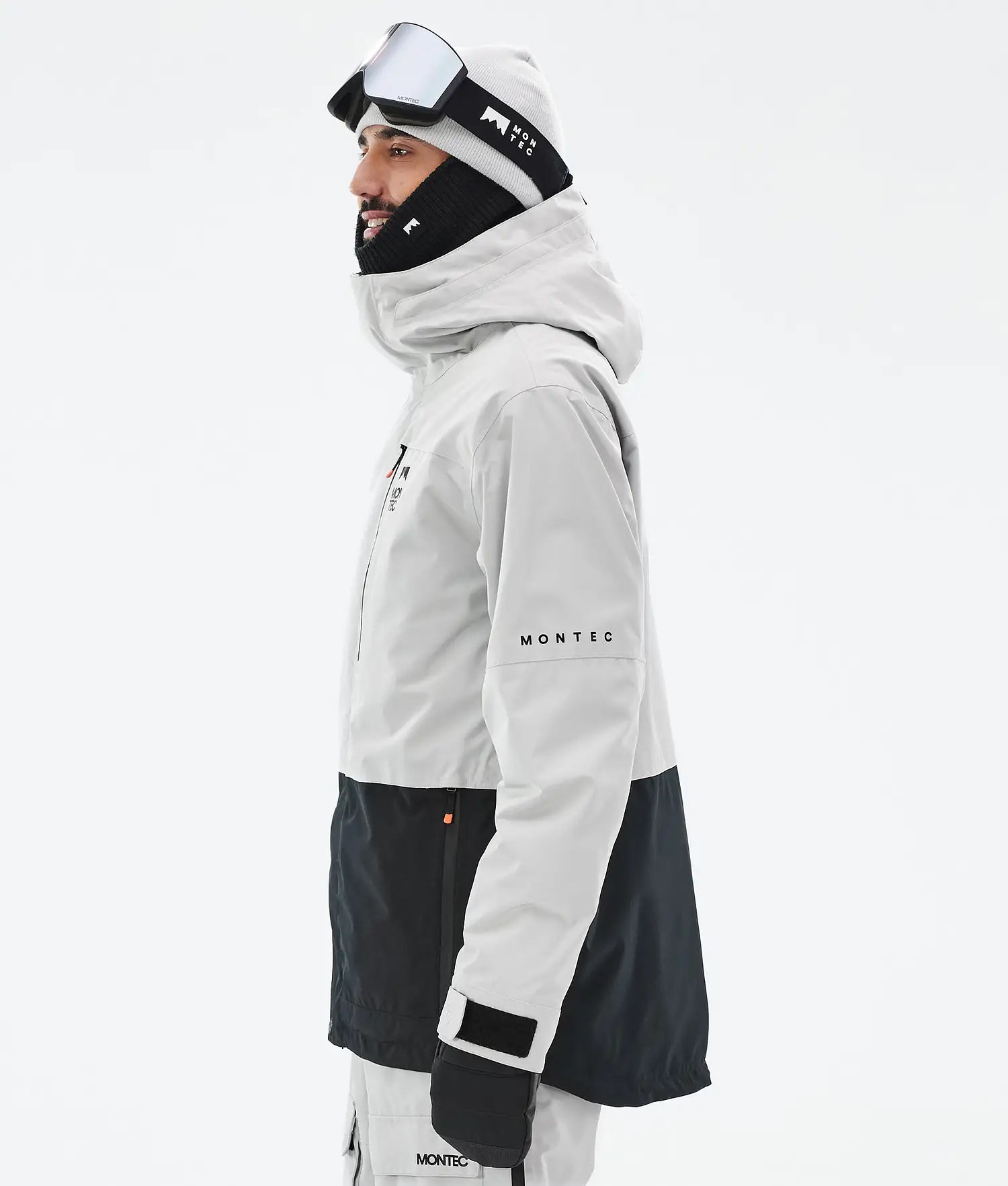 Hawk Ski Jacket Men Light Grey/Black