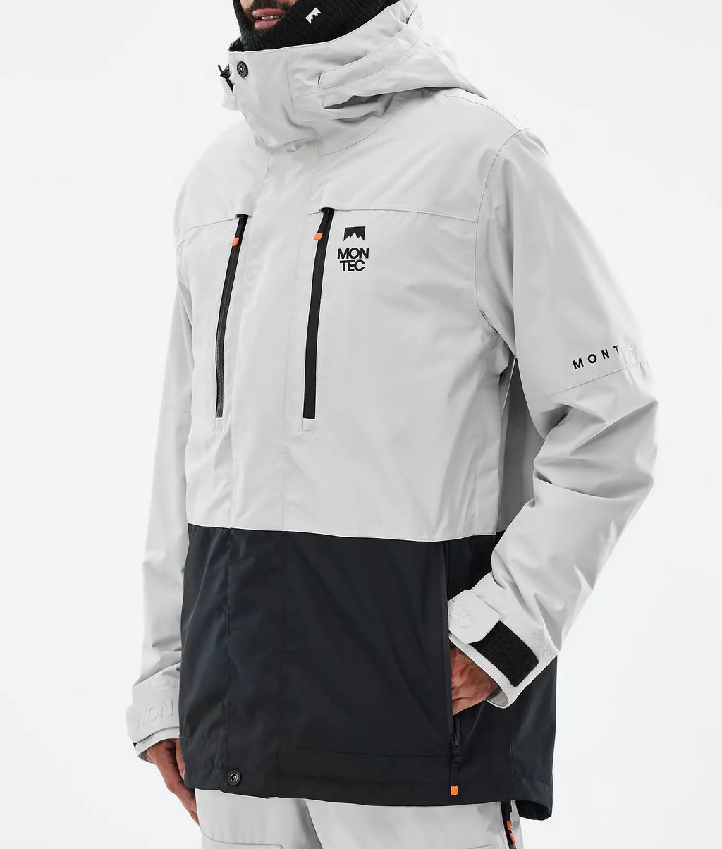 Hawk Ski Jacket Men Light Grey/Black