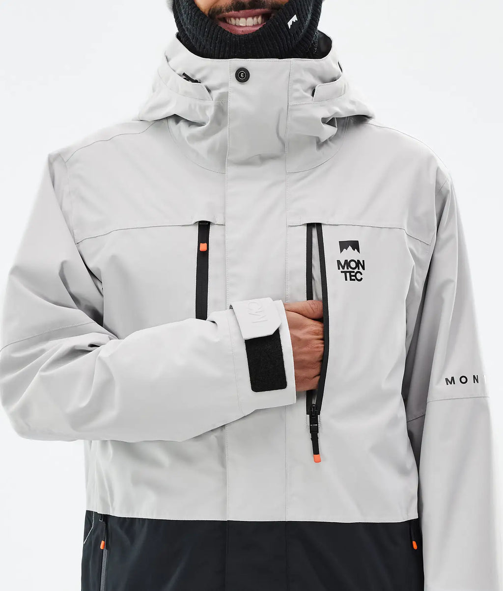 Hawk Ski Jacket Men Light Grey/Black