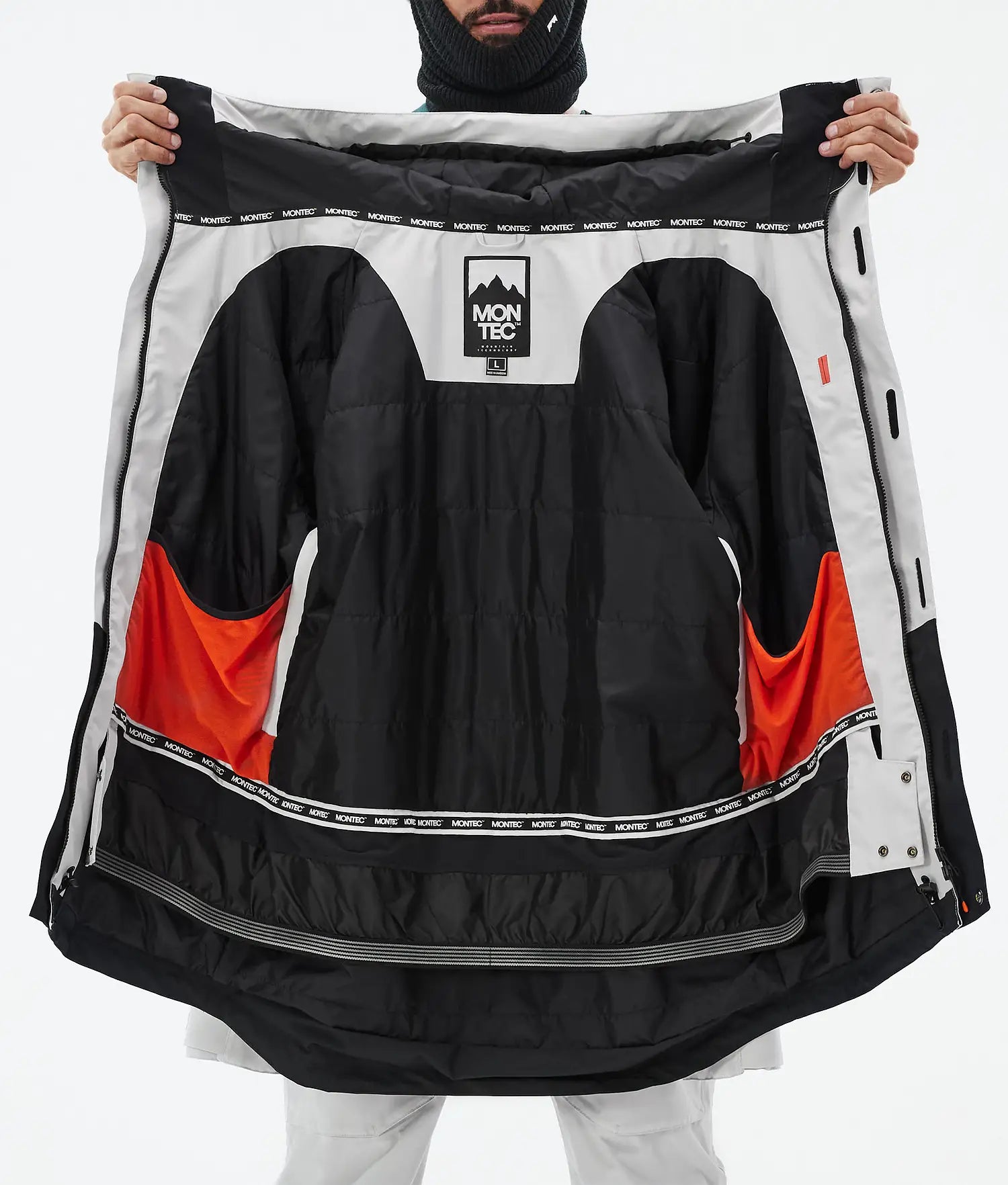 Hawk Ski Jacket Men Light Grey/Black