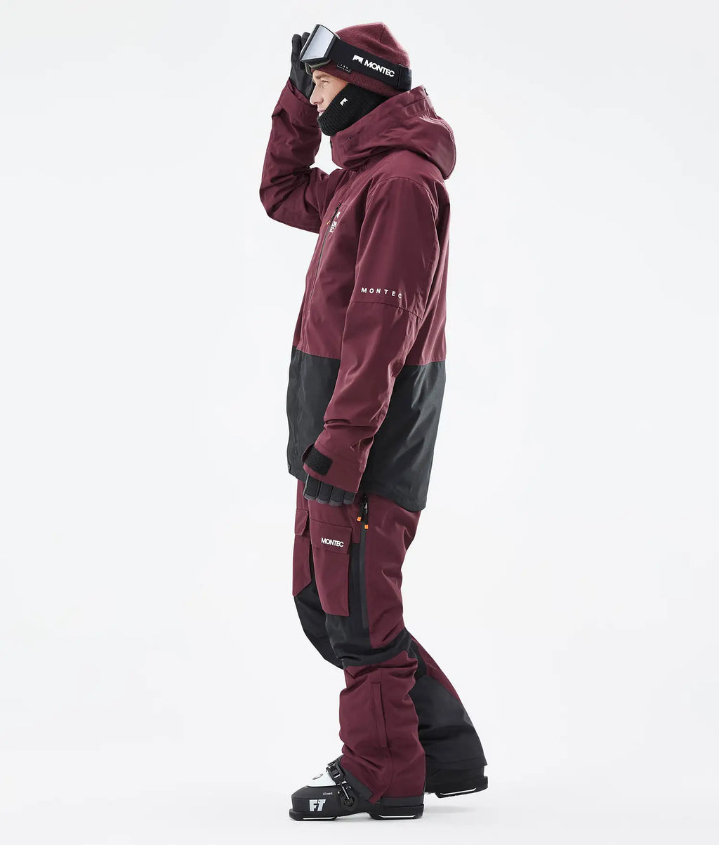 Hawk Ski Jacket Men Burgundy/Black