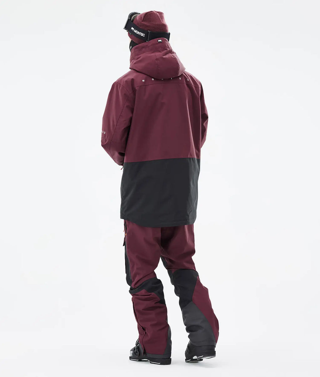 Hawk Ski Jacket Men Burgundy/Black