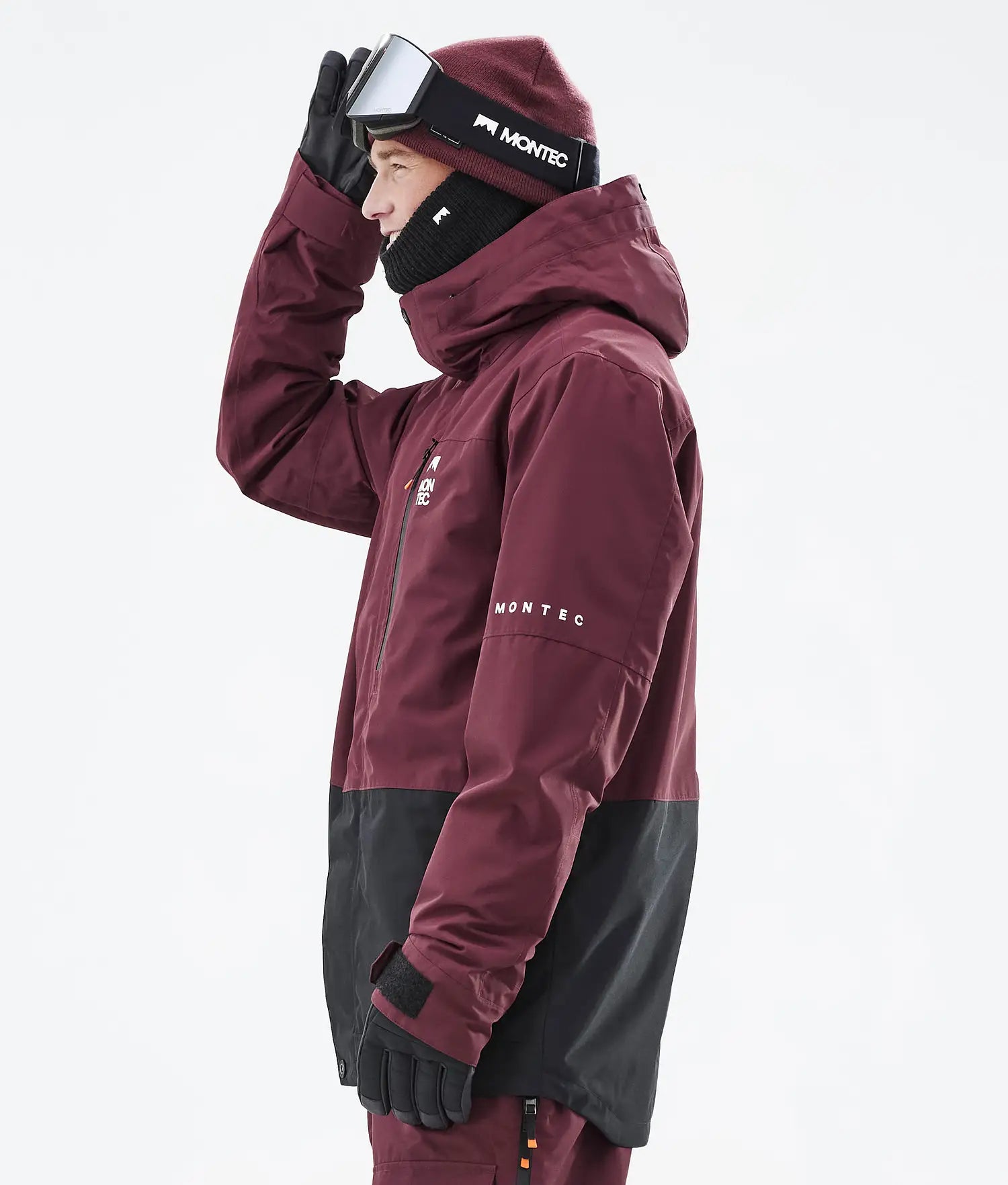 Hawk Ski Jacket Men Burgundy/Black