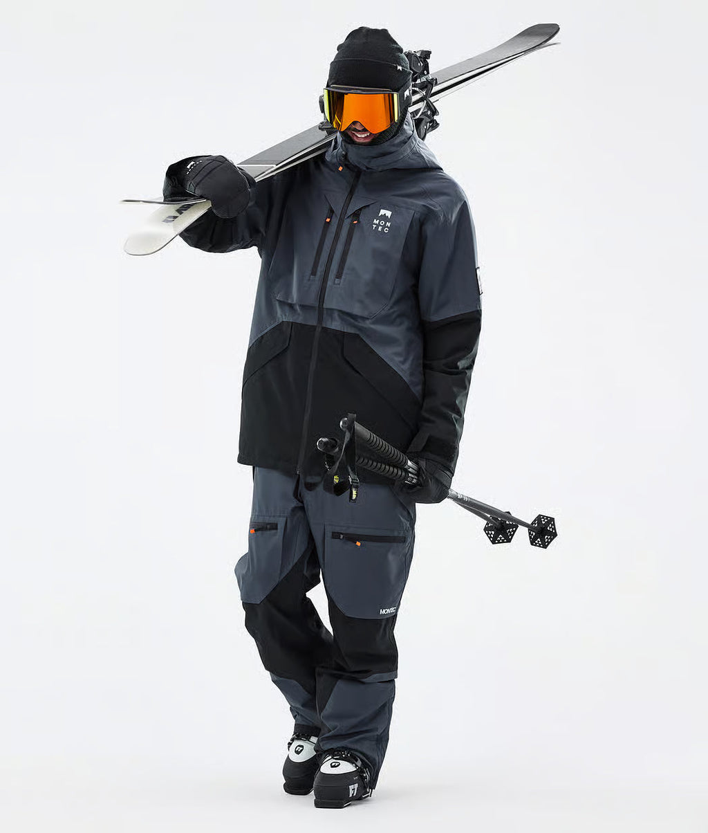 Bow Ski Jacket Men Metal Blue/Black