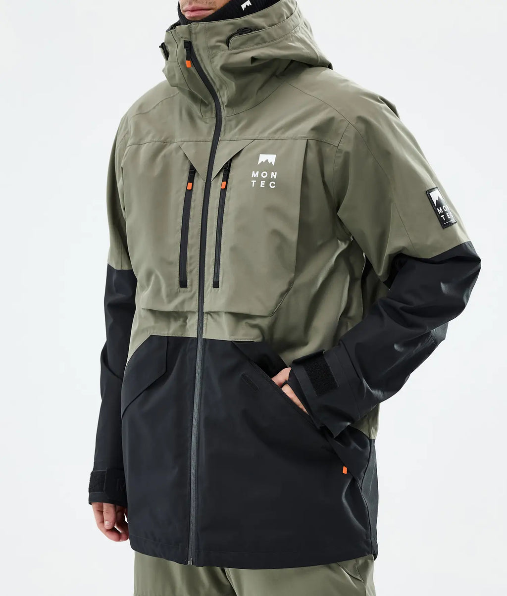Bow Ski Jacket Men Greenish/Black