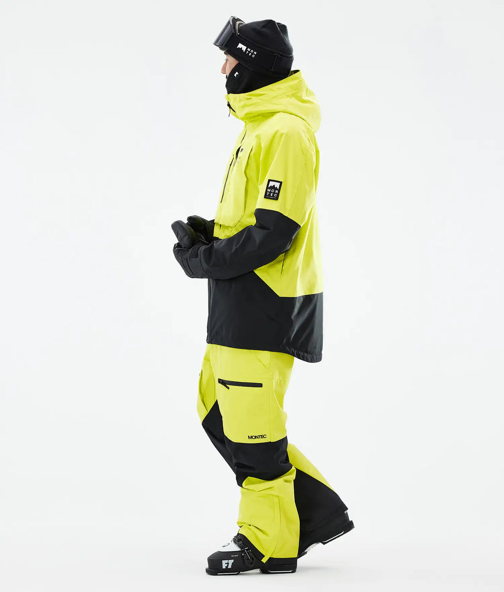 Bow Ski Jacket Men Bright Yellow/Black