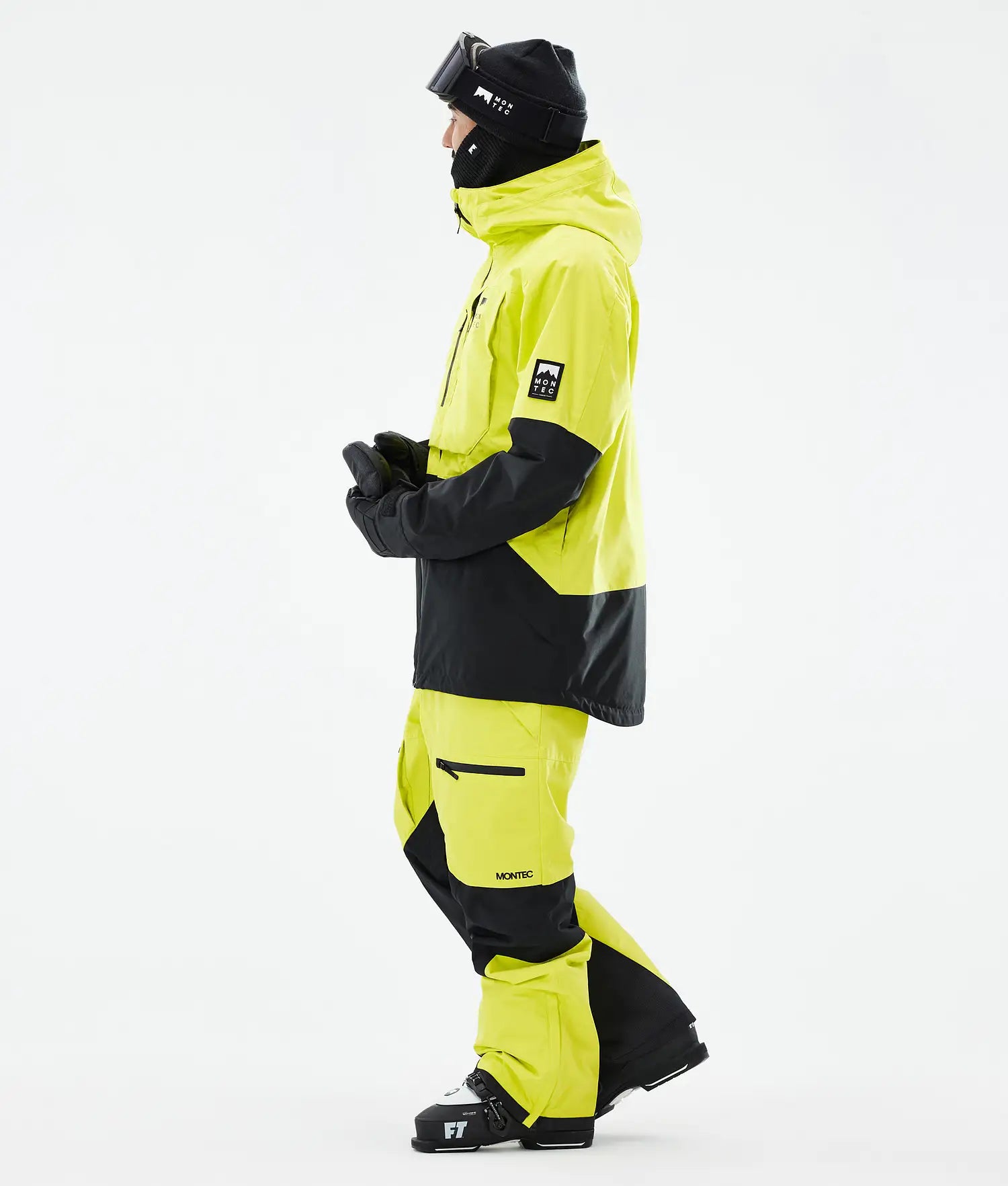 Bow Ski Jacket Men Bright Yellow/Black