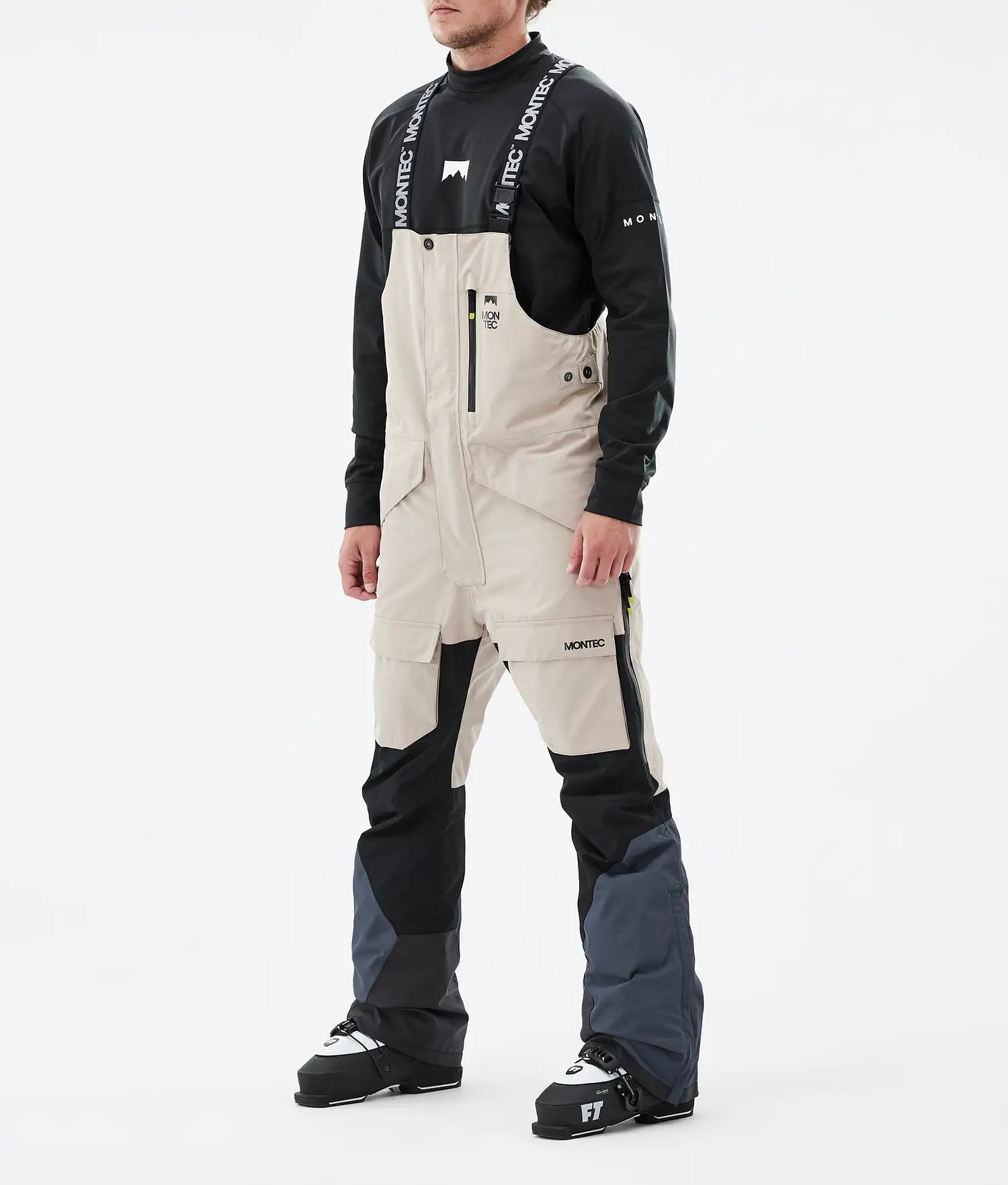 Hawk Ski Pants Men Sand/Black/Metal Blue