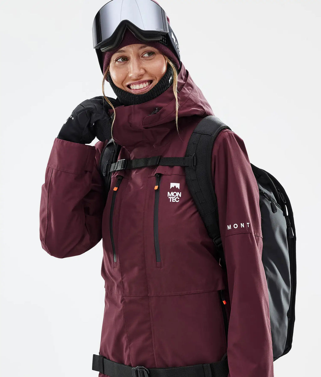 Hawk W Ski Jacket Women Burgundy