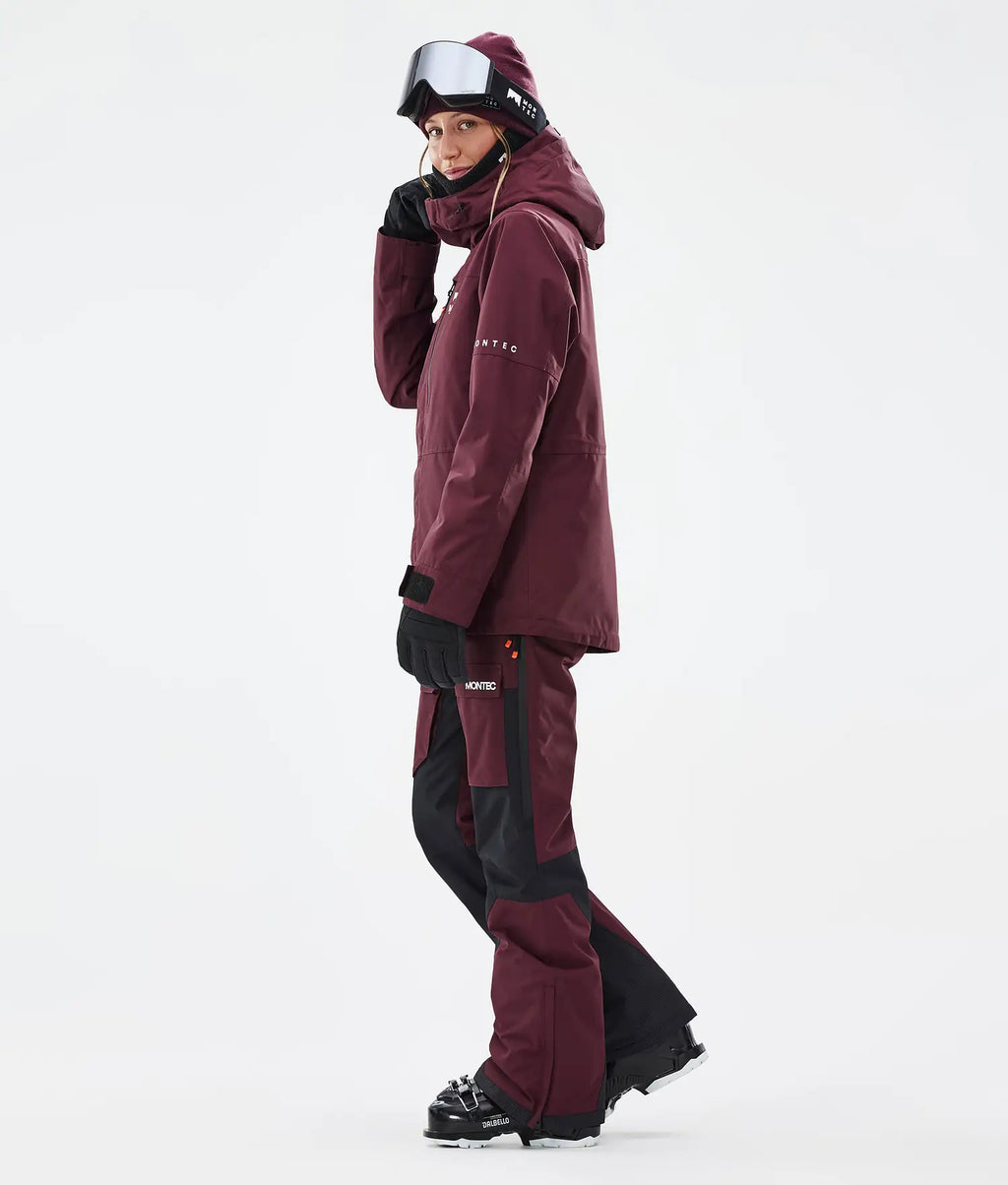 Hawk W Ski Jacket Women Burgundy