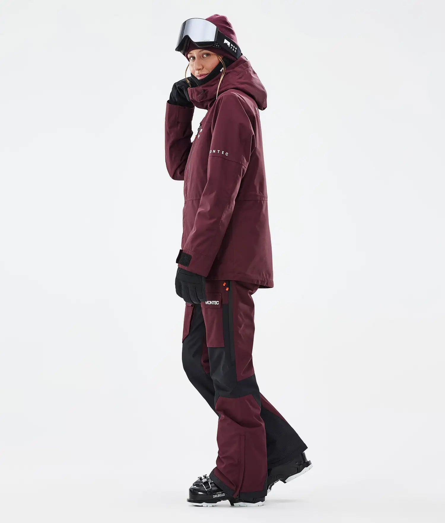 Hawk W Ski Jacket Women Burgundy