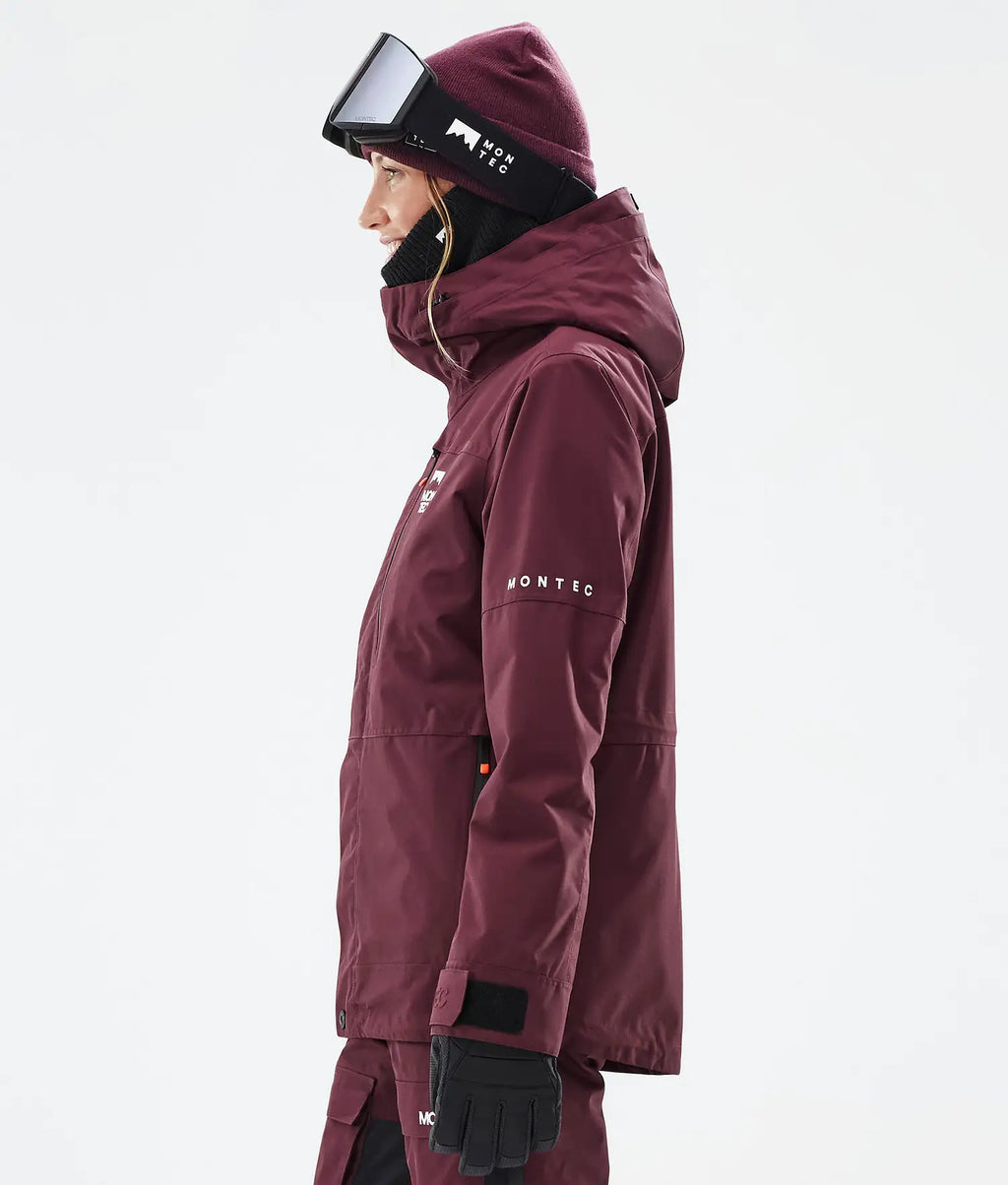 Hawk W Ski Jacket Women Burgundy
