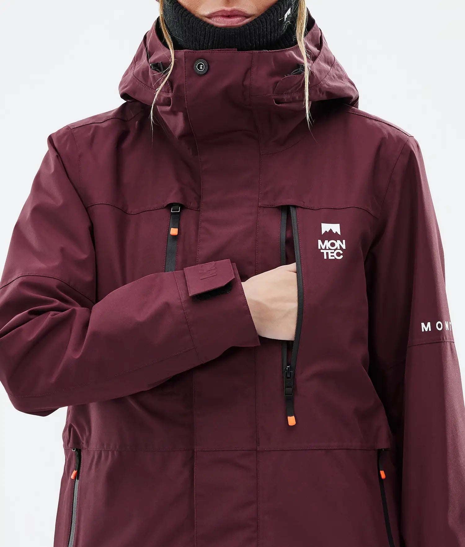 Hawk W Ski Jacket Women Burgundy