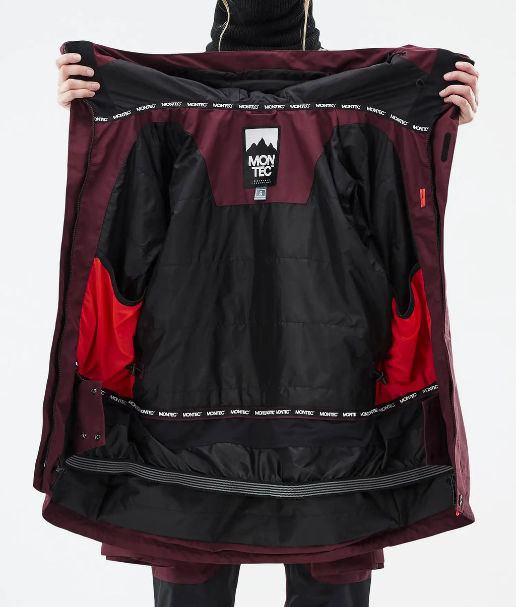 Hawk W Ski Jacket Women Burgundy