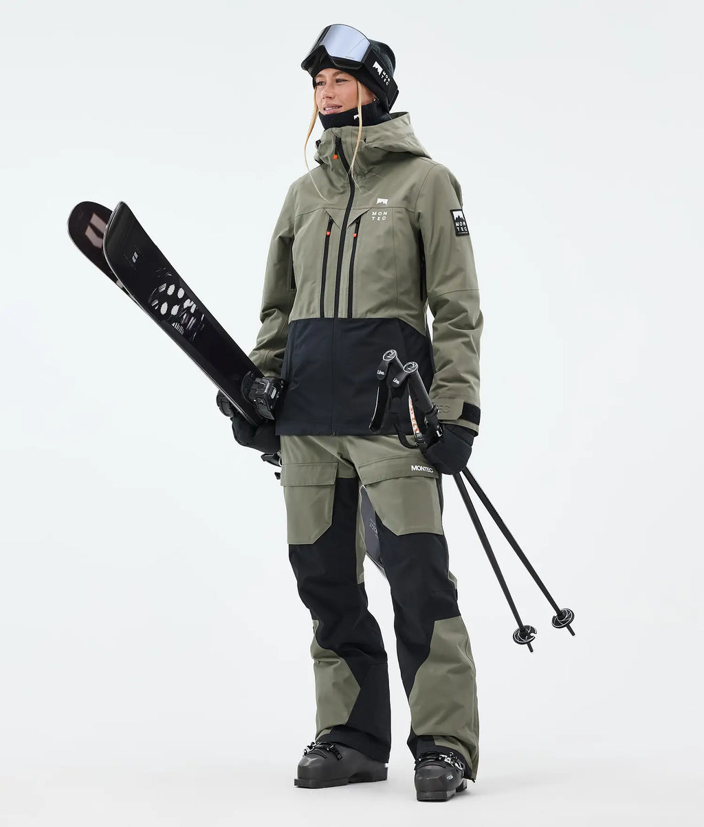 Hawk W Ski Pants Women Greenish/Black