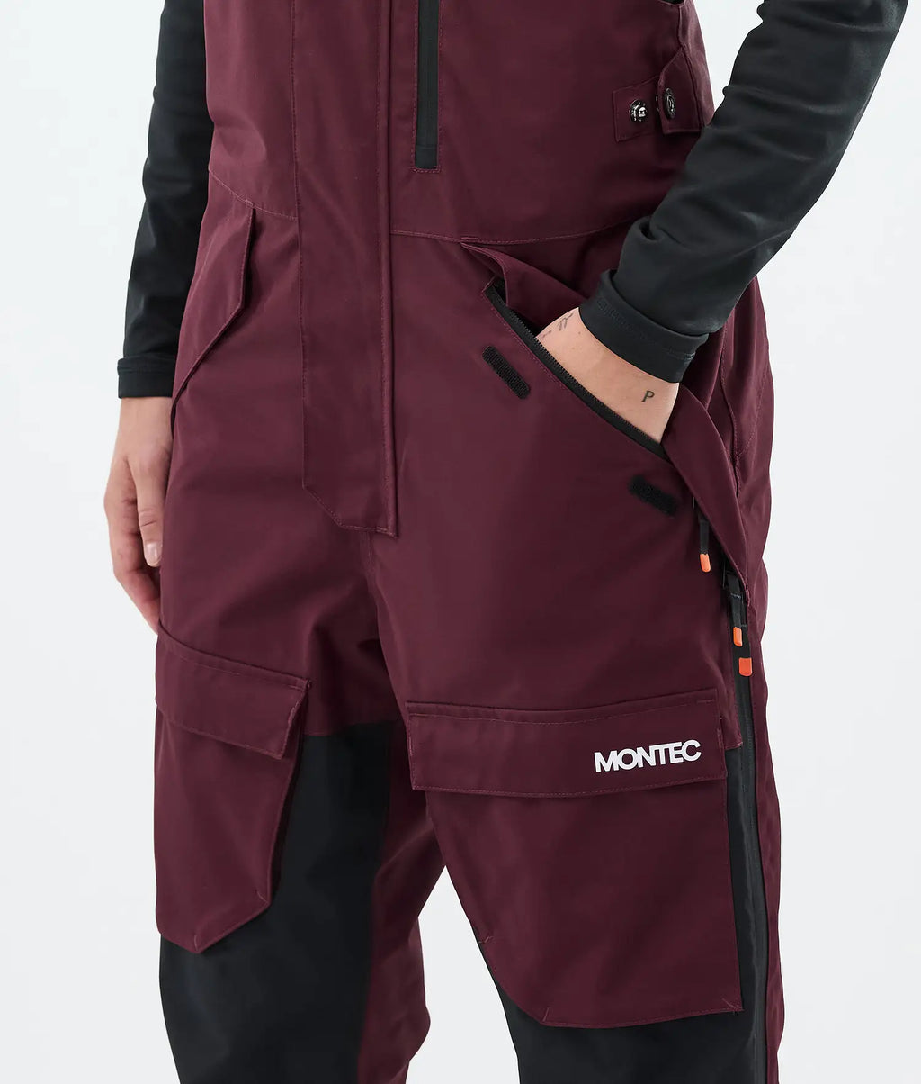 Hawk W Ski Pants Women Burgundy/Black