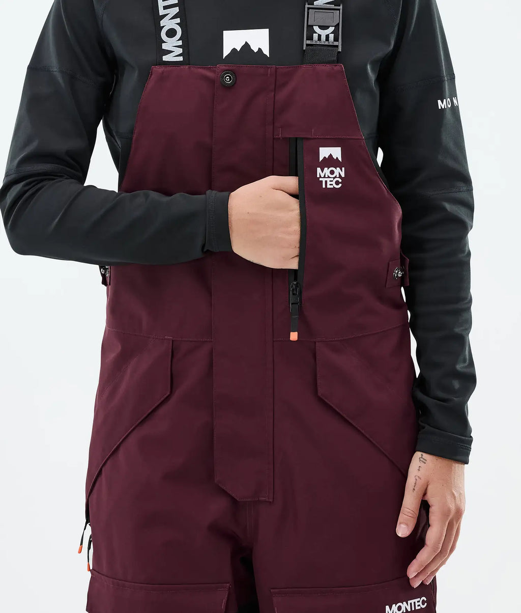 Hawk W Ski Pants Women Burgundy/Black