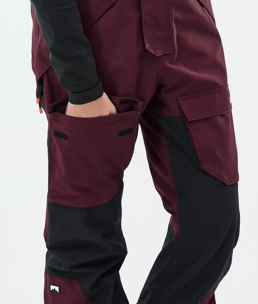 Hawk W Ski Pants Women Burgundy/Black