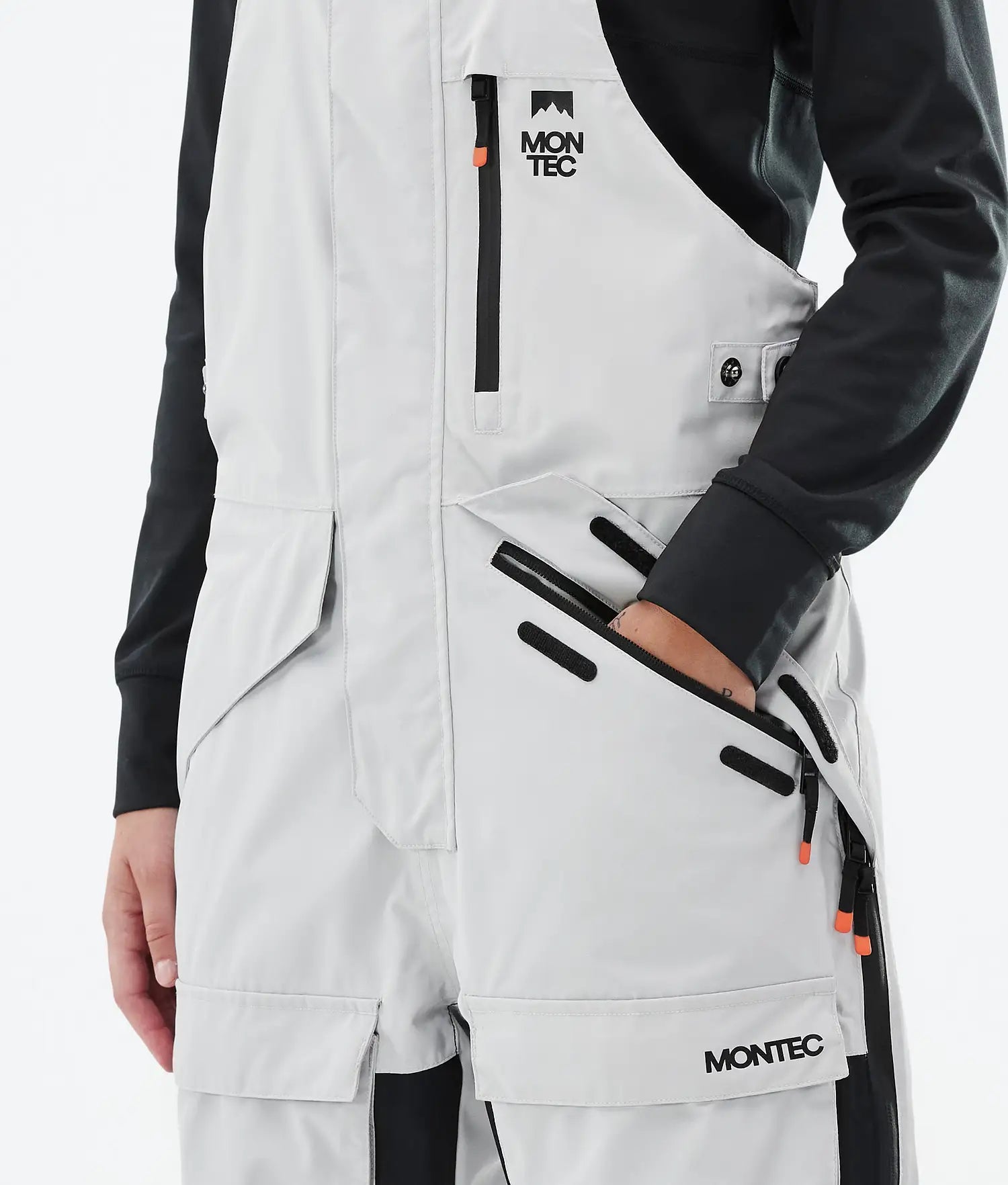 Hawk W Ski Pants Women Light Grey/Black/Metal Blue