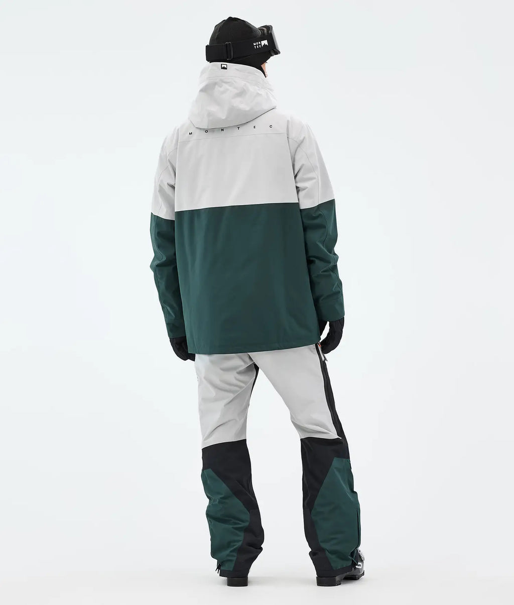 Fury Ski Jacket Men Light Grey/Black/Dark Atlantic