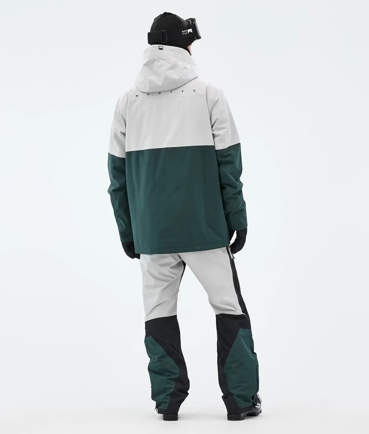 Fury Ski Jacket Men Light Grey/Black/Dark Atlantic