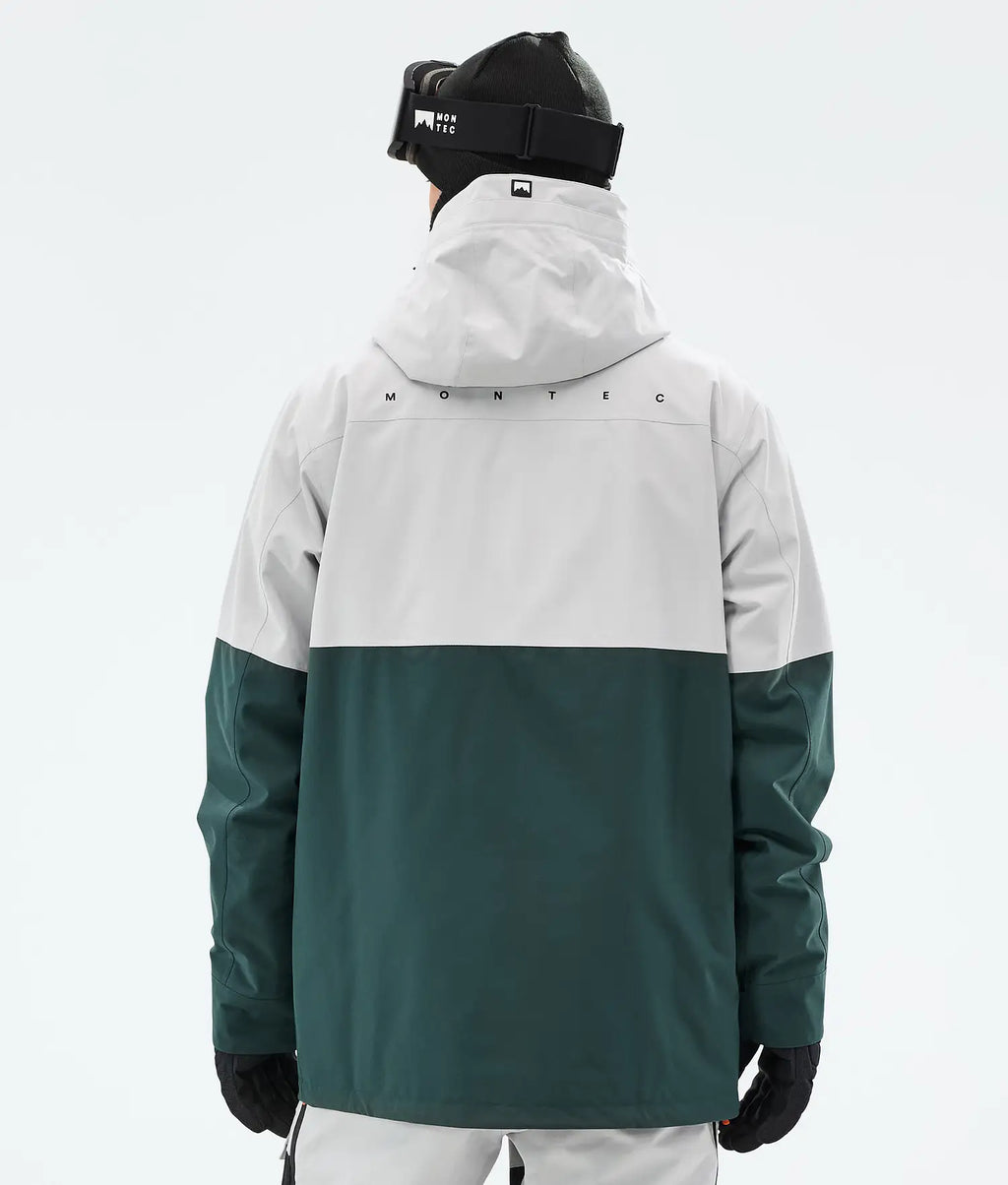 Fury Ski Jacket Men Light Grey/Black/Dark Atlantic