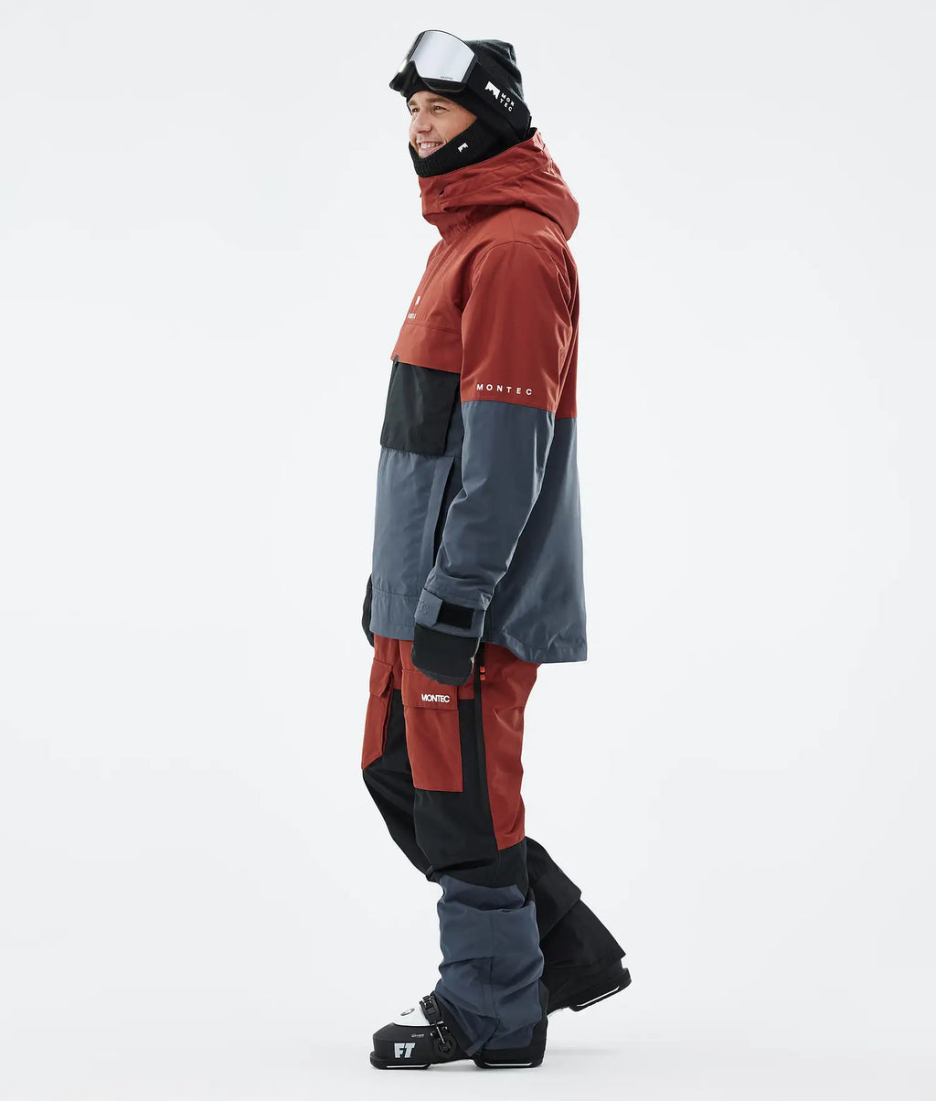 Drift Ski Jacket Men Rust/Black/Metal Blue