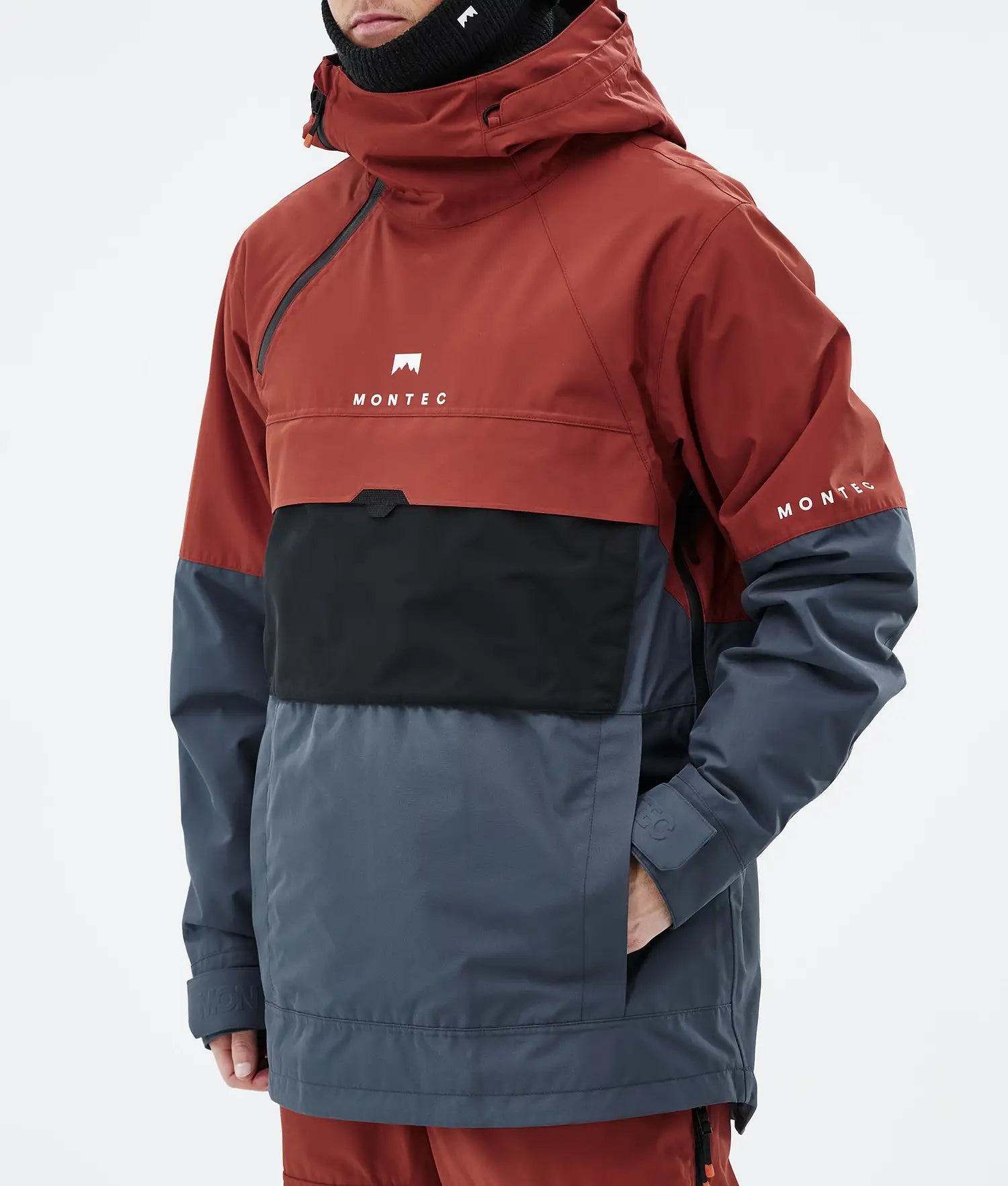 Drift Ski Jacket Men Rust/Black/Metal Blue
