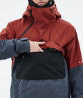 Drift Ski Jacket Men Rust/Black/Metal Blue