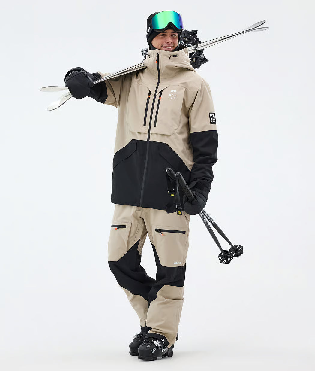 Bow Ski Jacket Men Sand/Black