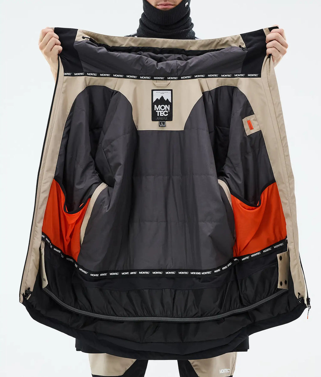 Bow Ski Jacket Men Sand/Black