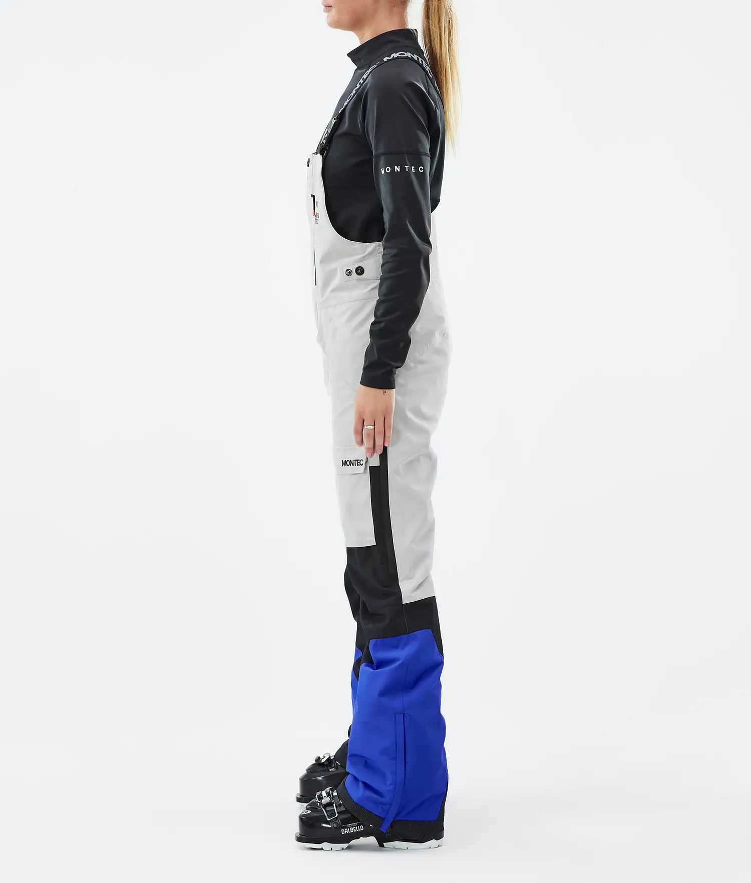 Hawk W Ski Pants Women Light Grey/Black/Cobalt Blue