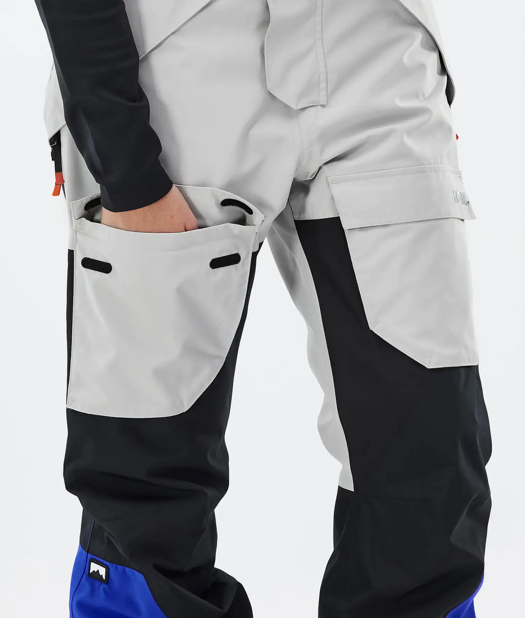 Hawk W Ski Pants Women Light Grey/Black/Cobalt Blue