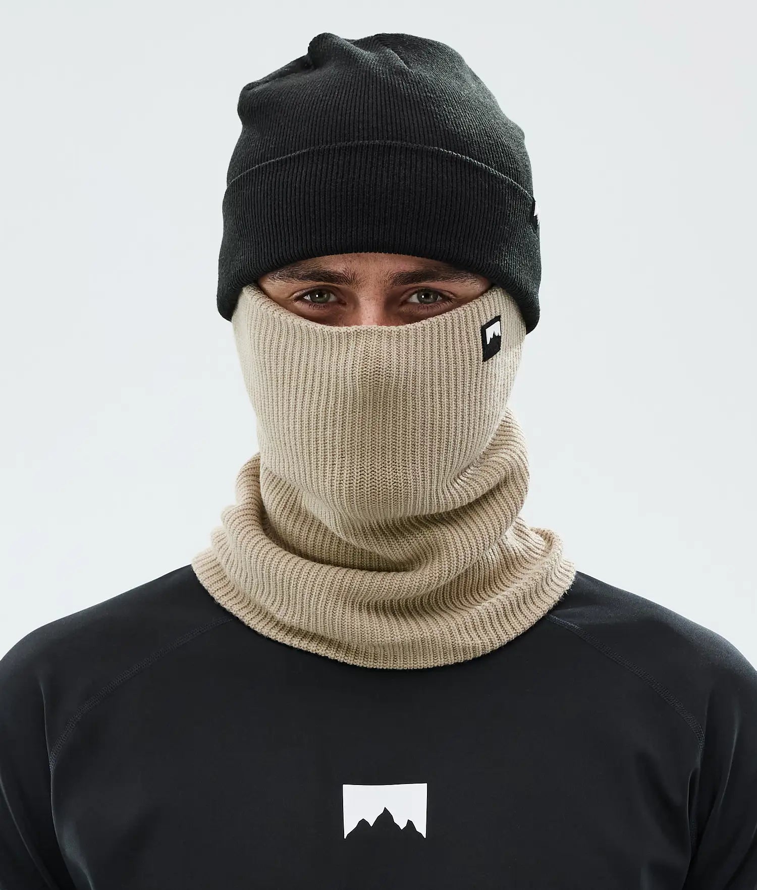 Classic Knitted Facemask Sand