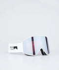 Scope Ski Goggles White W/White Black Mirror