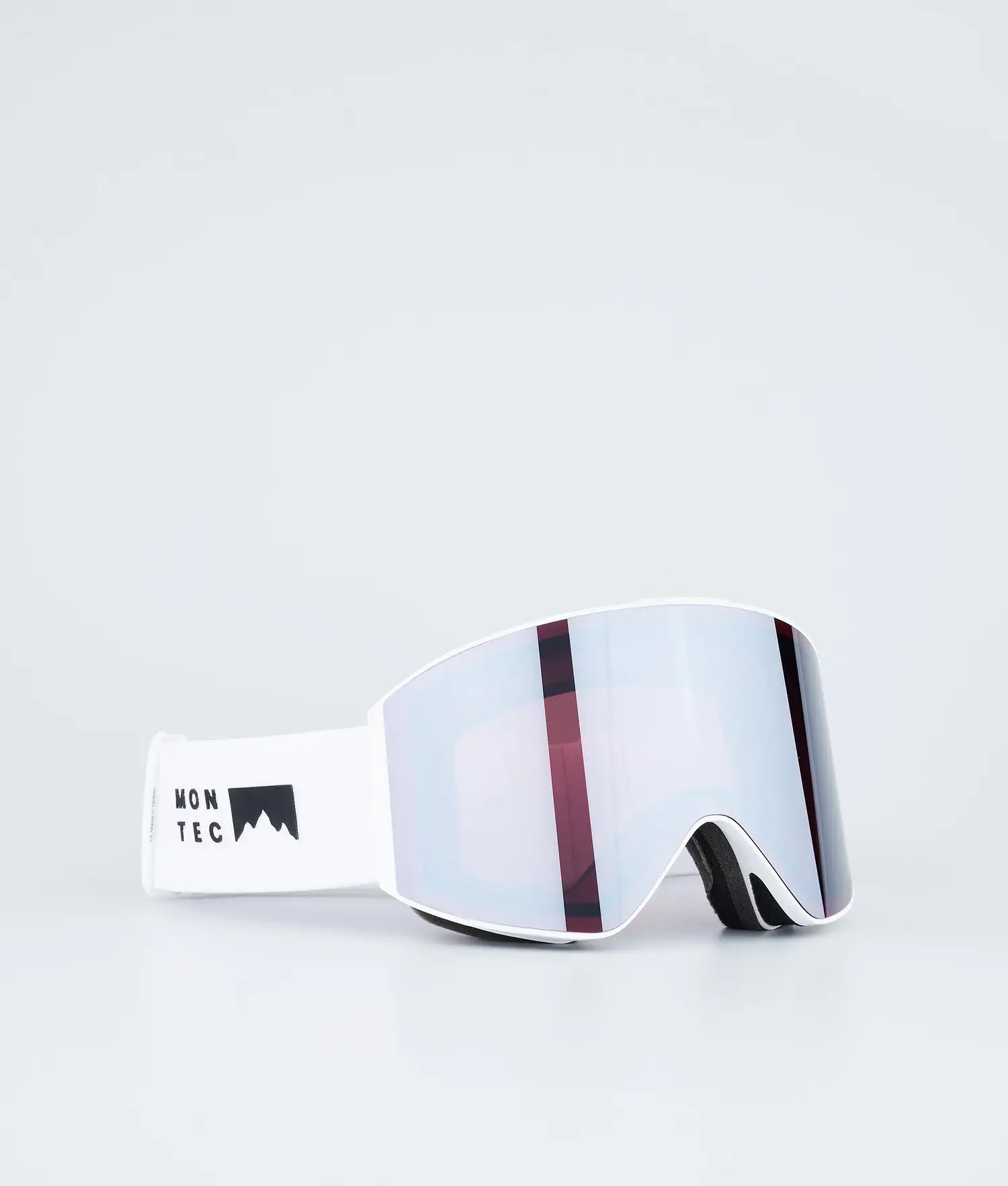 Scope Ski Goggles White W/White Black Mirror